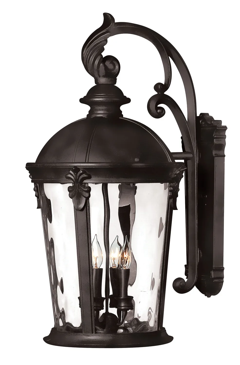Windsor LED Outdoor Wall Lantern in Black