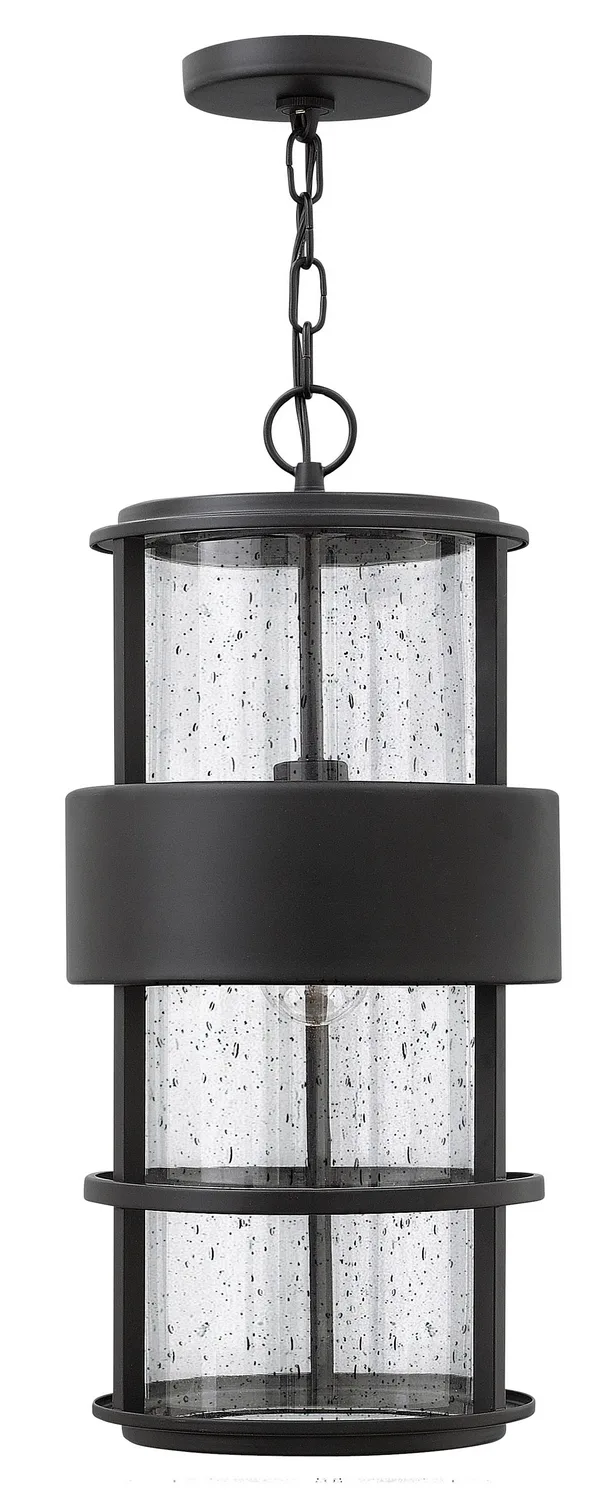 Saturn LED Hanging Lantern in Satin Black