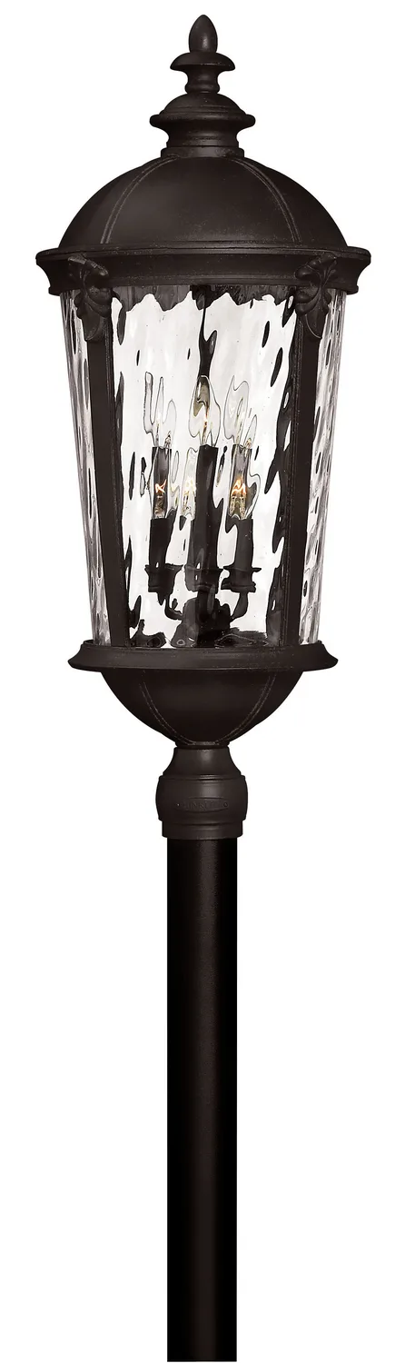 Windsor LED Post Top or Pier Mount Lantern in Black