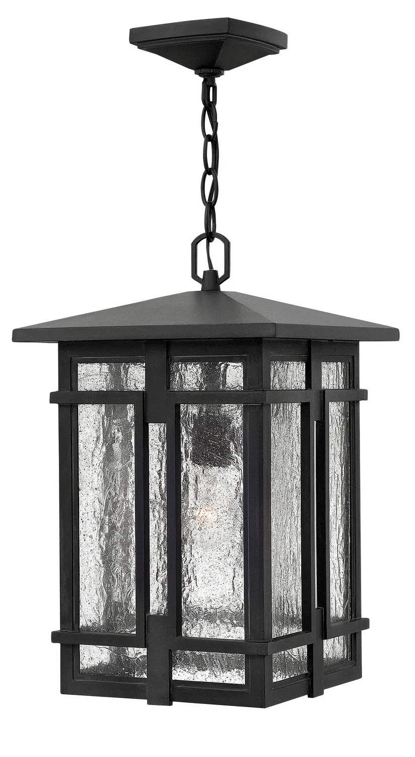 Tucker LED Hanging Lantern in Museum Black