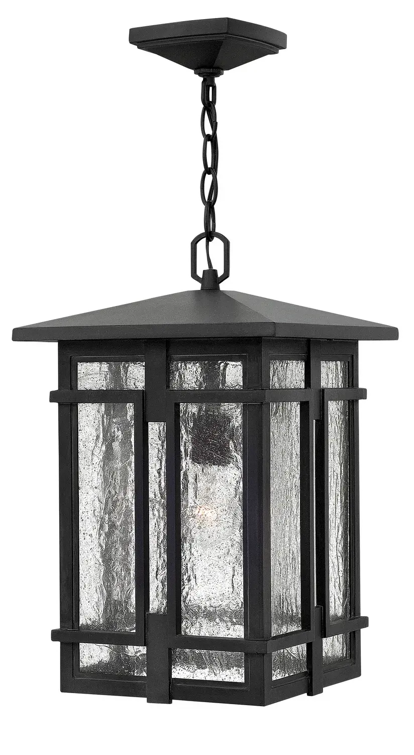 Tucker LED Hanging Lantern in Museum Black