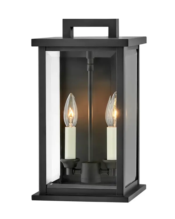 Weymouth LED Outdoor Wall Sconce in Black