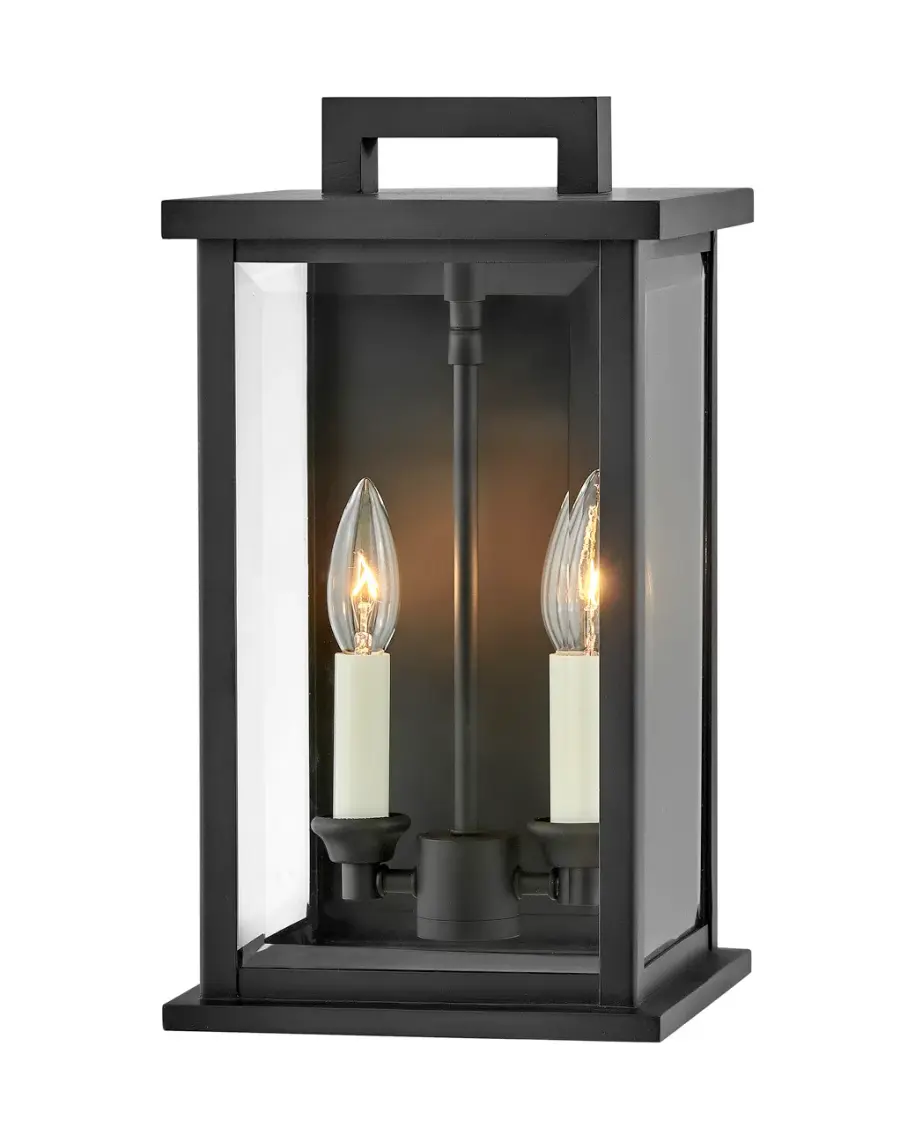 Weymouth LED Outdoor Wall Sconce in Black