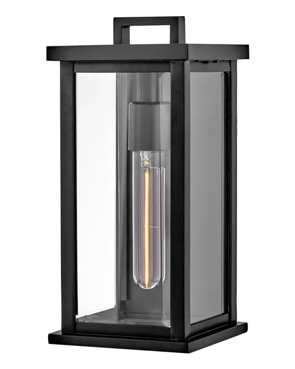 Weymouth LED Outdoor Wall Sconce in Black