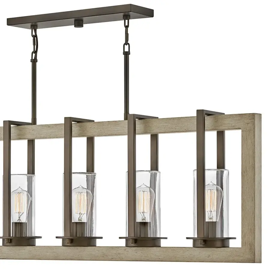 Riverwood LED Linear Chandelier in Warm Bronze - Image 2
