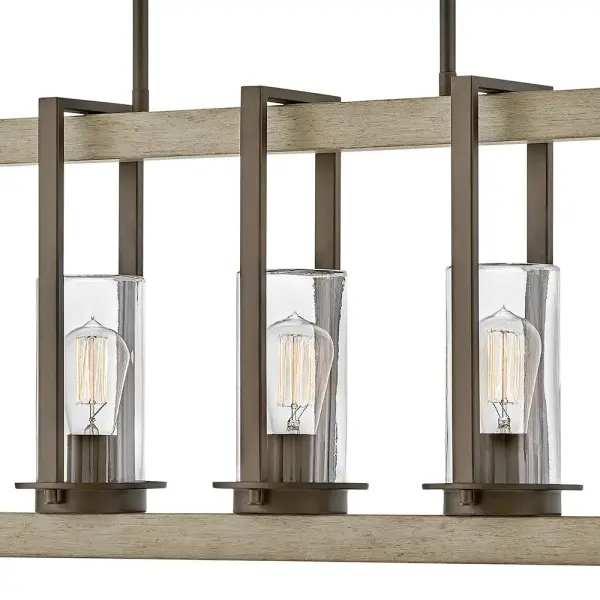 Riverwood LED Linear Chandelier in Warm Bronze - Image 3