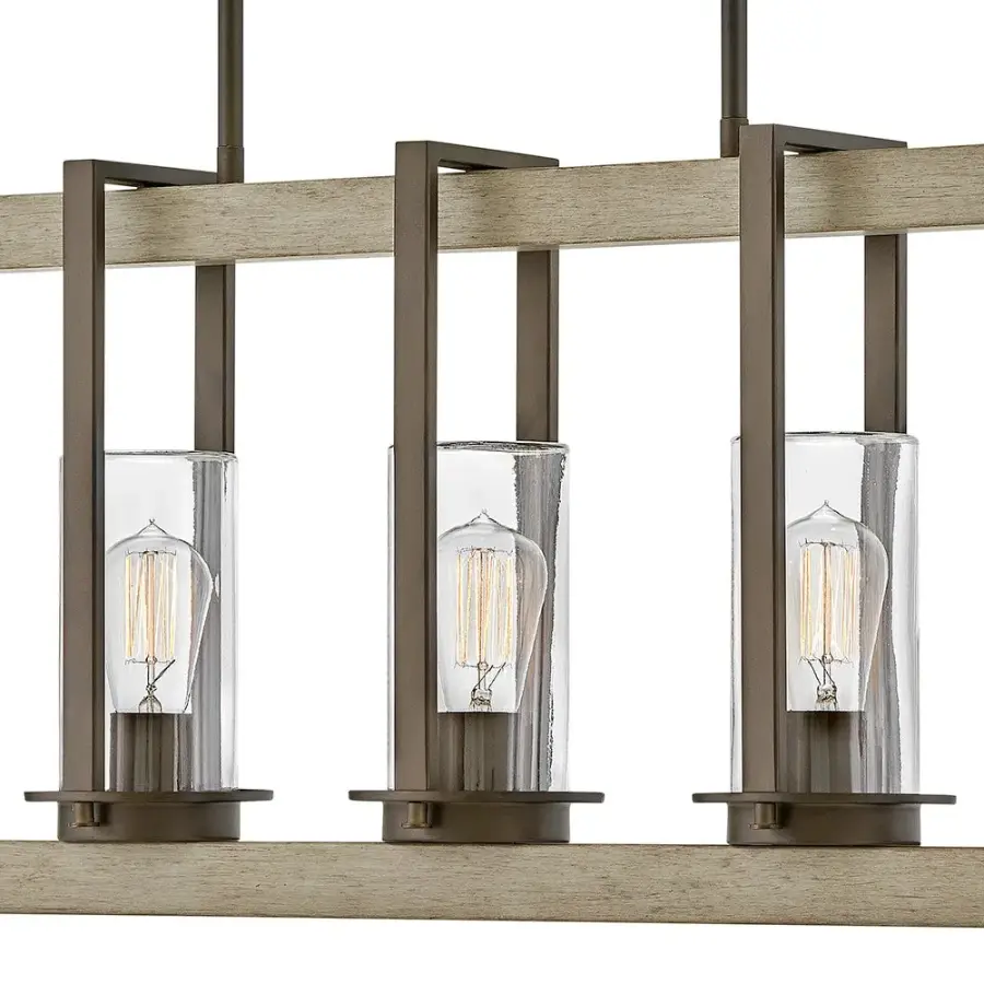 Riverwood LED Linear Chandelier in Warm Bronze - Image 3