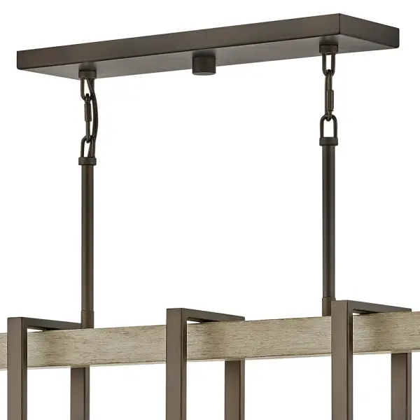 Riverwood LED Linear Chandelier in Warm Bronze - Image 5