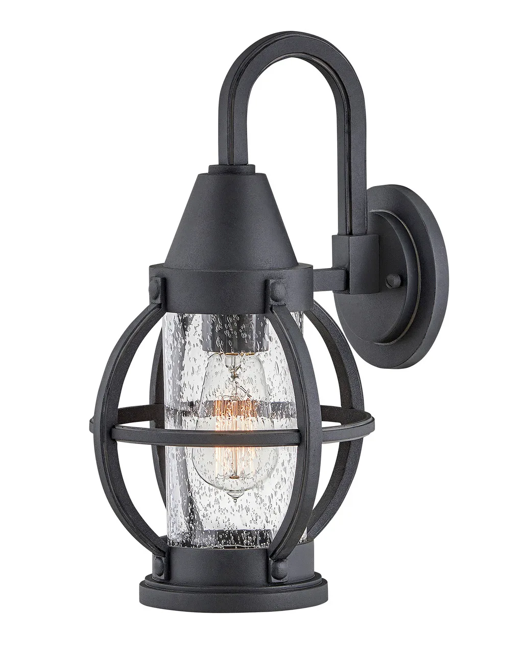 Chatham LED Outdoor Wall Lantern in Museum Black