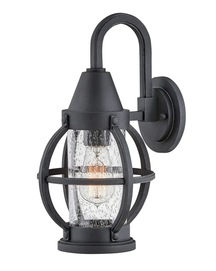Chatham LED Outdoor Wall Lantern in Museum Black