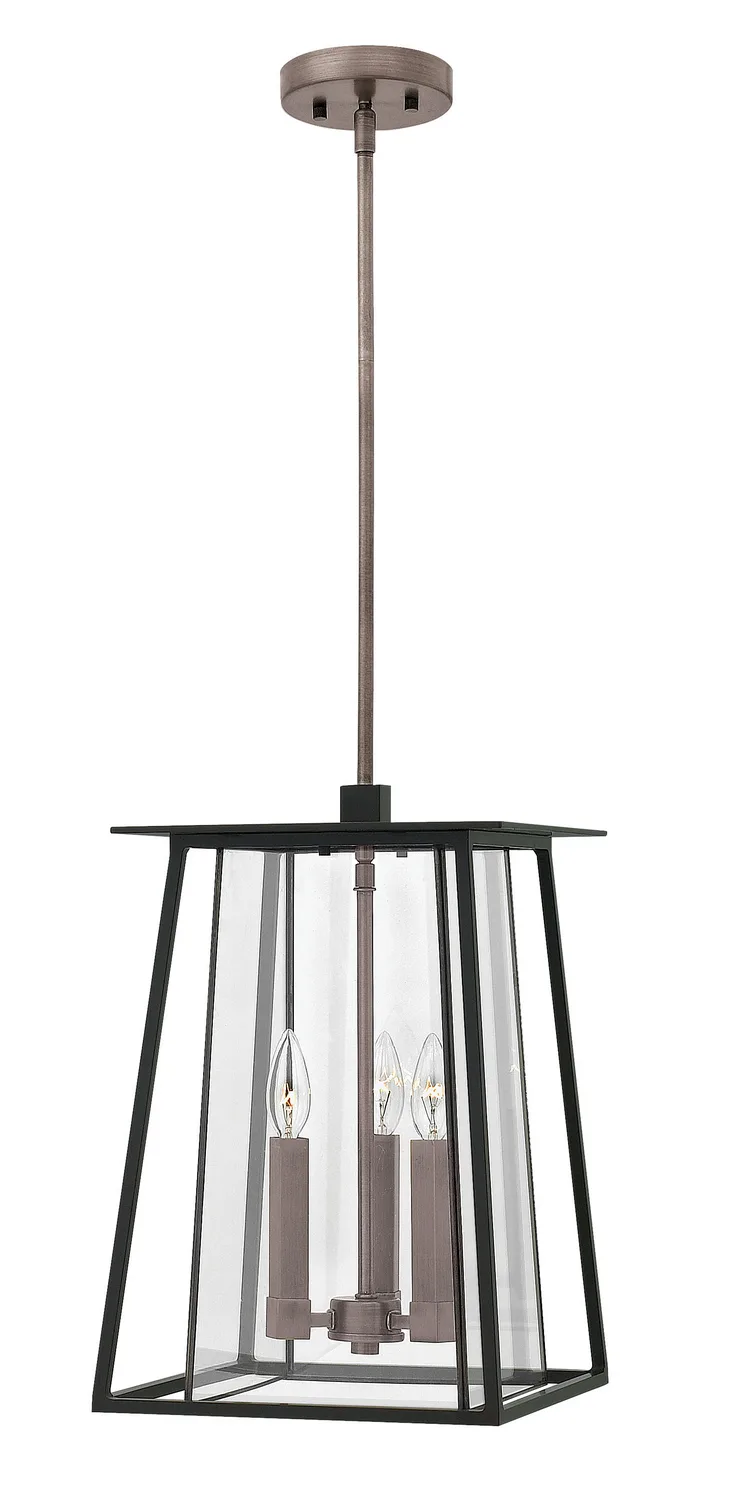 Walker LED Hanging Lantern in Black