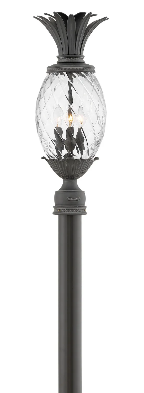 Plantation LED Post Top or Pier Mount Lantern in Museum Black