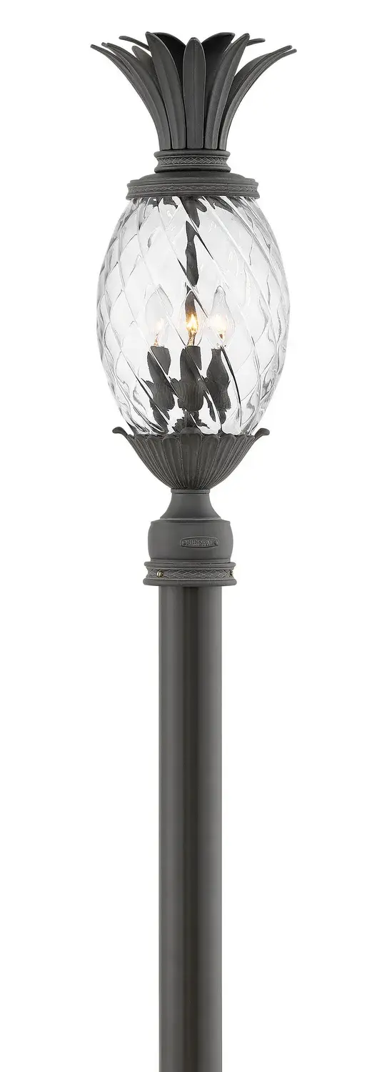 Plantation LED Post Top or Pier Mount Lantern in Museum Black