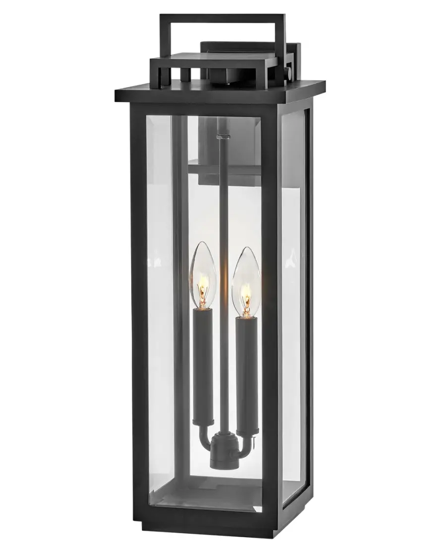 Winthorpe LED Outdoor Wall Sconce in Black