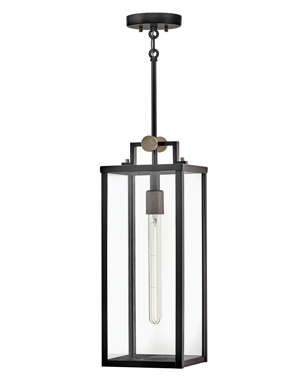 Catalina LED Hanging Lantern in Black