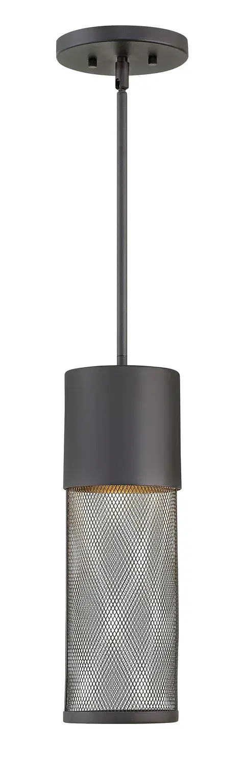 Aria LED Hanging Lantern in Black