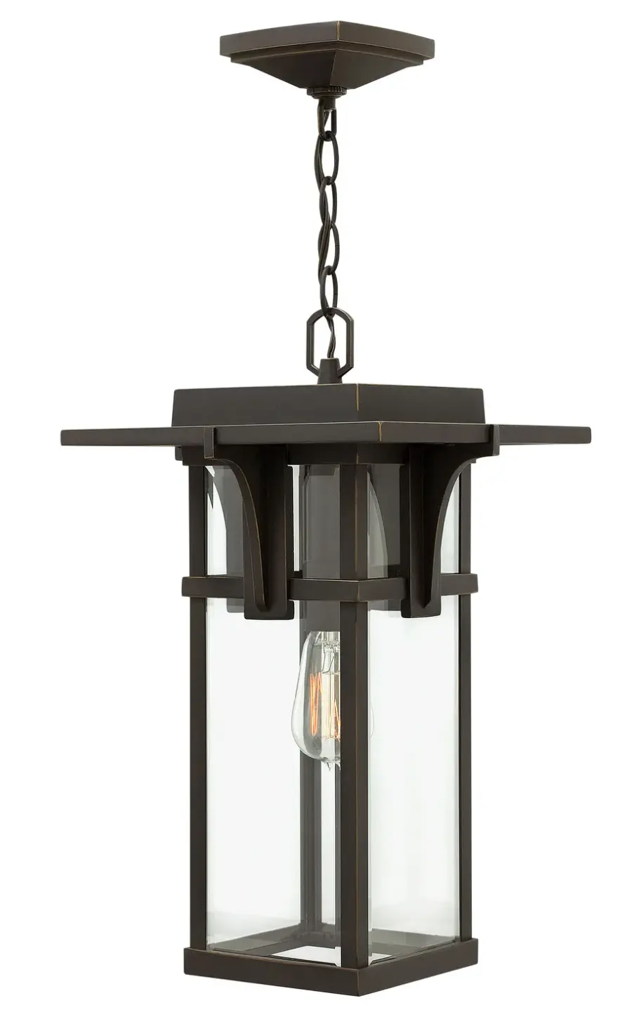 Manhattan LED Hanging Lantern in Oil Rubbed Bronze