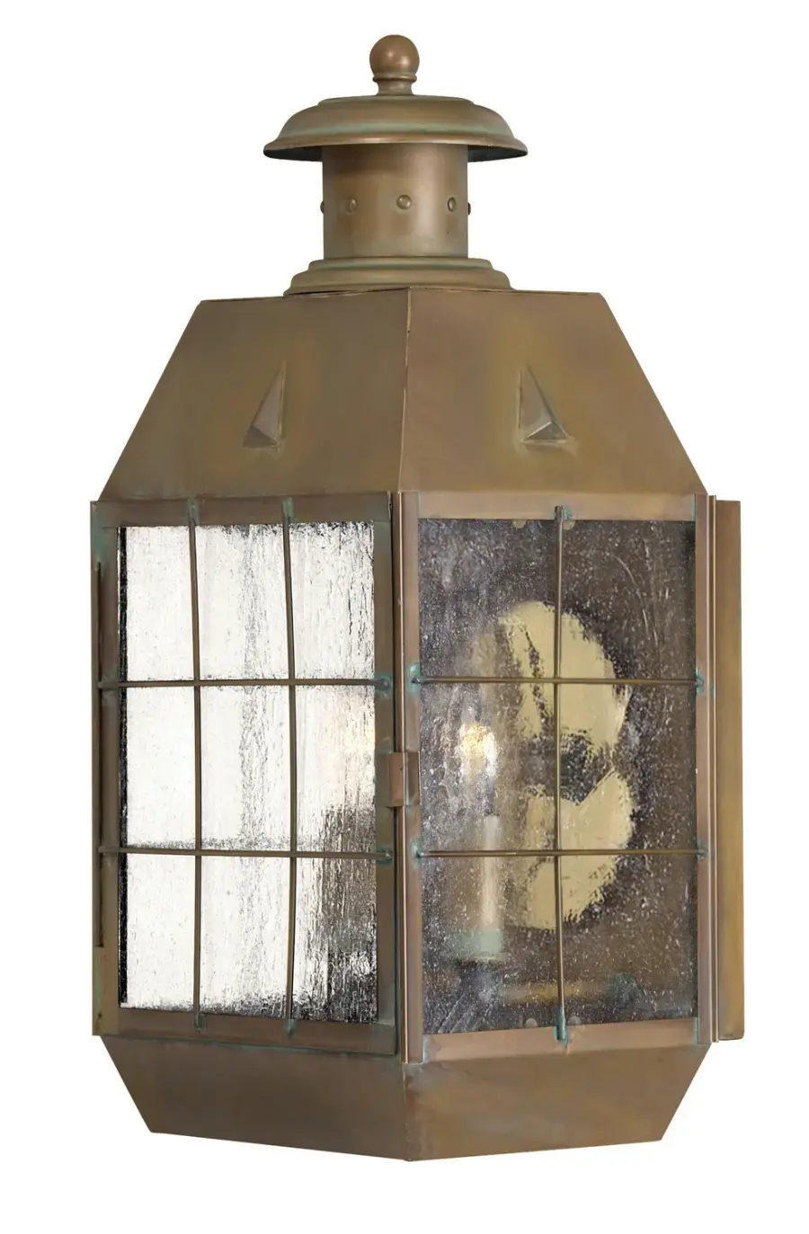 Nantucket LED Wall Mount in Aged Brass