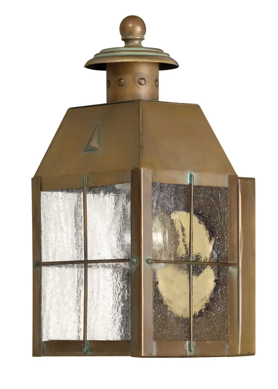 Nantucket LED Wall Mount in Aged Brass