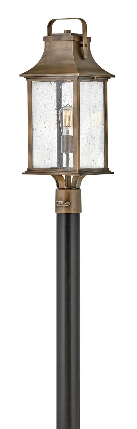 Grant LED Post Top or Pier Mount Lantern in Burnished Bronze