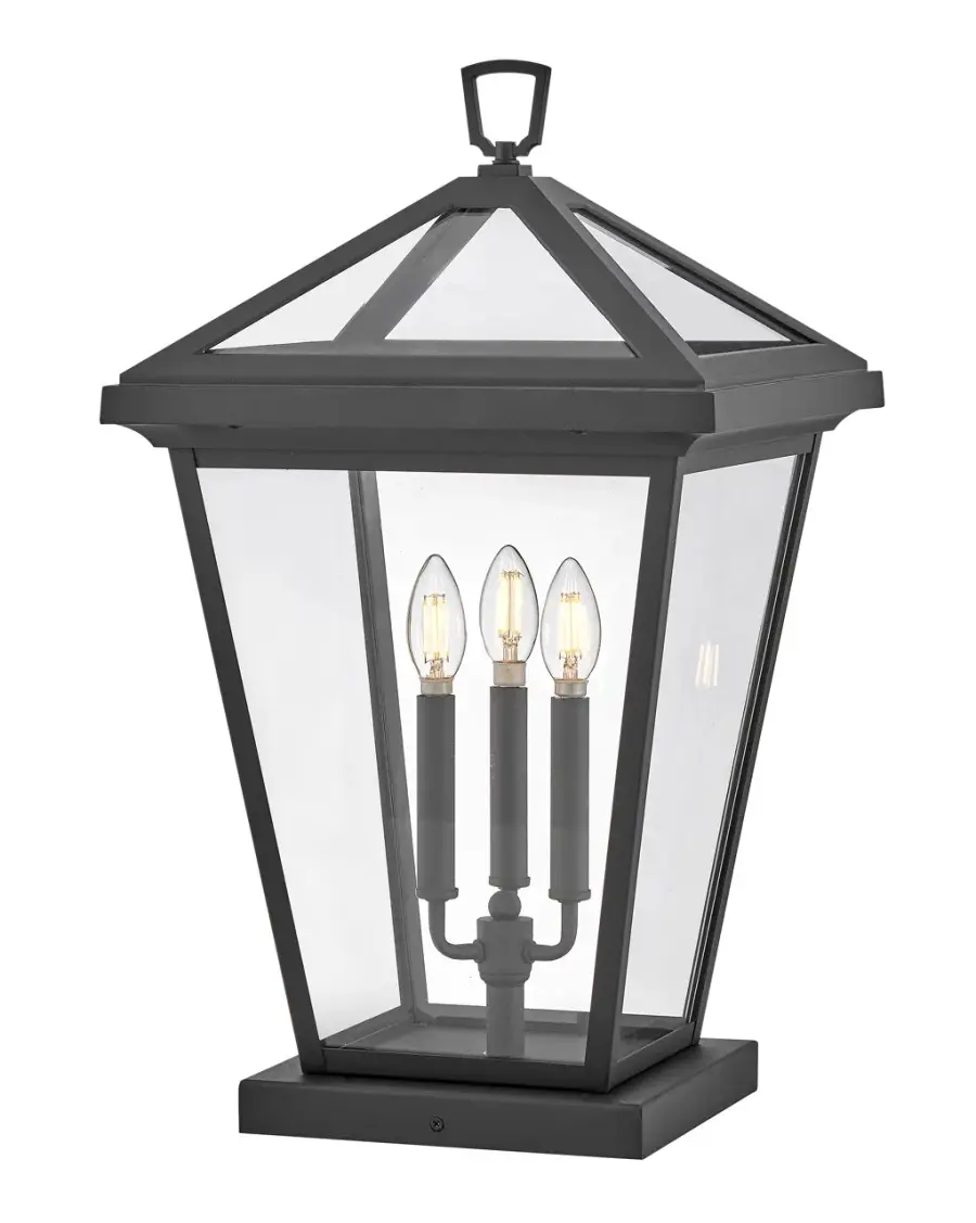 Alford Place LED Pier Mount in Museum Black