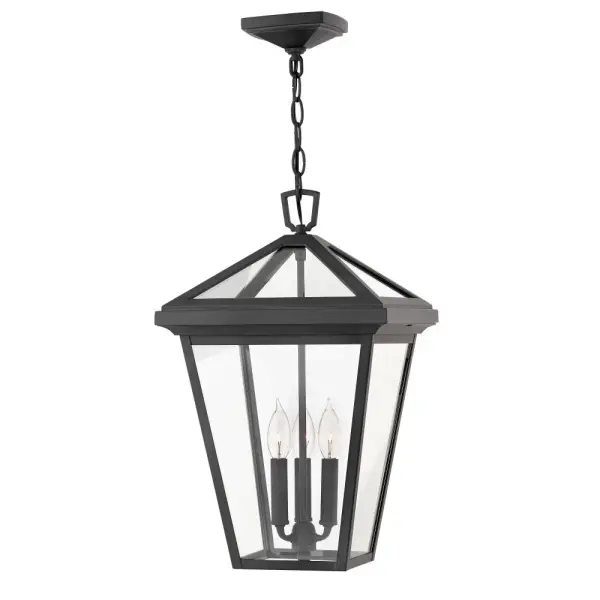 The clean and classic design of Alford Place features a precision die-cast frame, hanging arm and top loop, paired with a sealed glass roof, providing excellent illumination from all sides.
