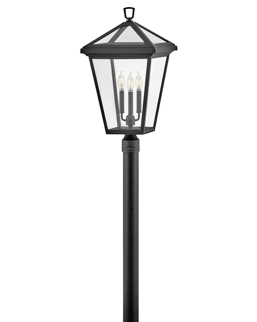 Alford Place LED Post Top or Pier Mount Lantern in Museum Black