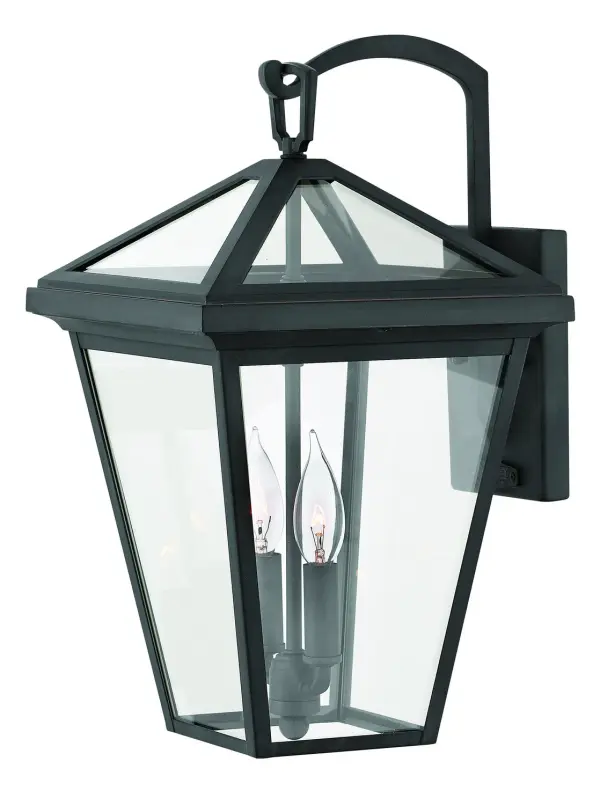 The Alford Place LED Wall Mount combines classic lantern styling with energy-efficient LED technology. Its die-cast aluminum frame and clear glass panels deliver 360-degree illumination, perfect for grand estates and upscale properties.