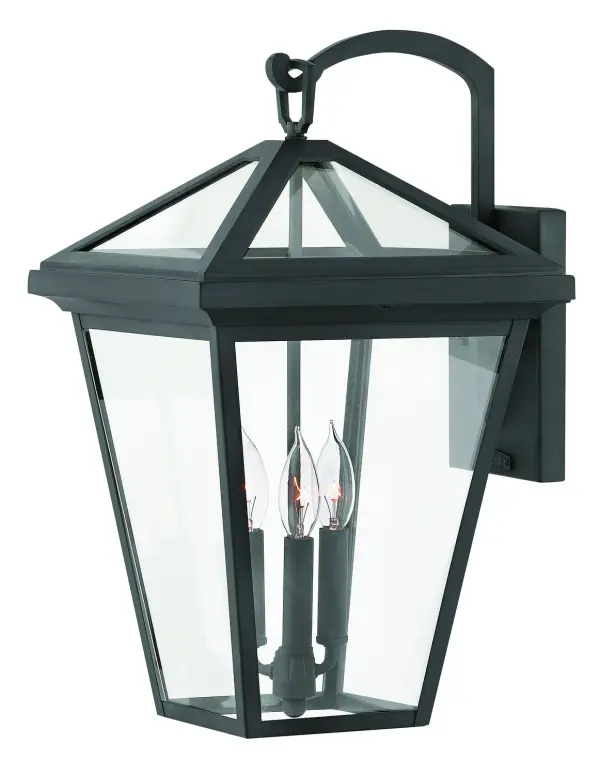 The Alford Place LED Wall Mount combines classic lantern styling with energy-efficient LED technology. Its die-cast aluminum frame and clear glass panels deliver 360-degree illumination, perfect for grand estates and upscale properties.