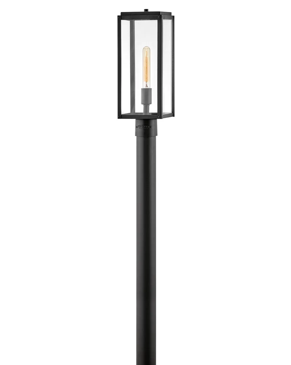 Max LED Post Top or Pier Mount Lantern in Black