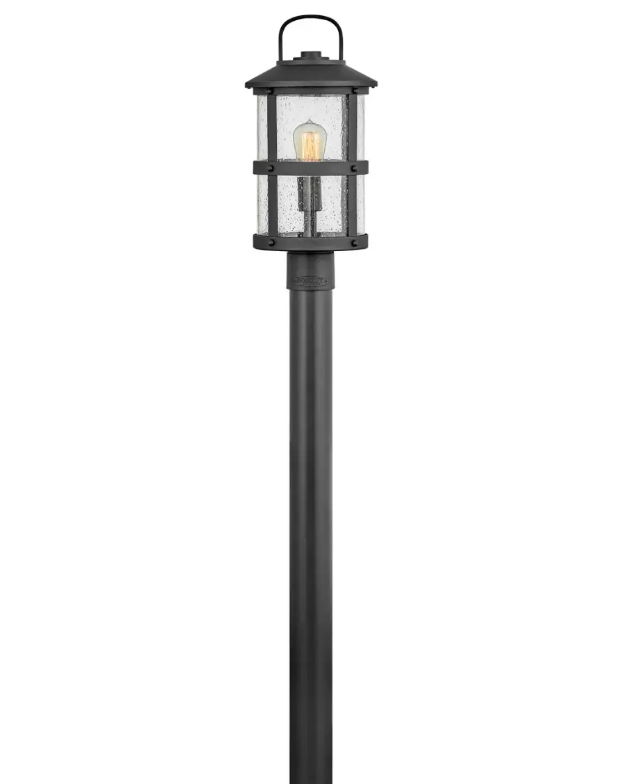 Lakehouse LED Post Top or Pier Mount Lantern in Black