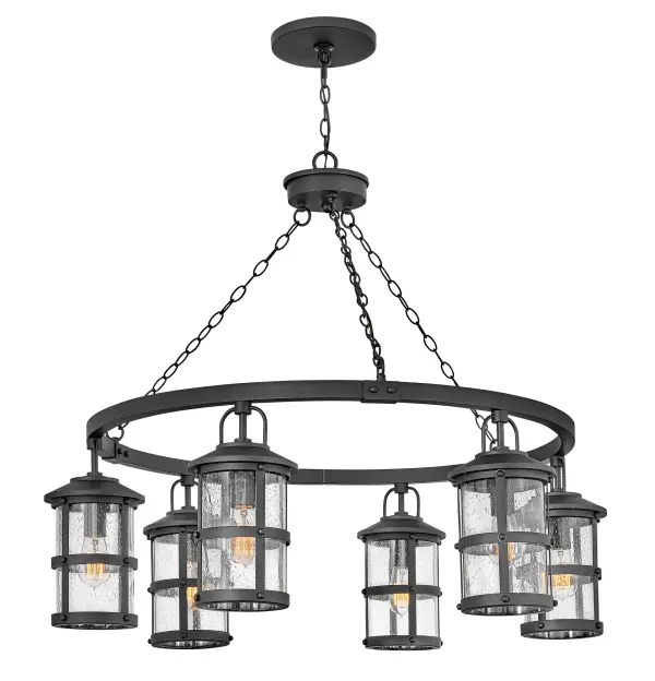 The look is relaxed, but the components of Lakehouse are quietly satisfying. Lakehouse features a distressed, Aged Zinc with Driftwood Gray or a Black finish accompanied by clear seedy glass. Cast aluminum construction ensures Lakehouse will withstand for years. Blissfully simple, yet all the details are memorable.