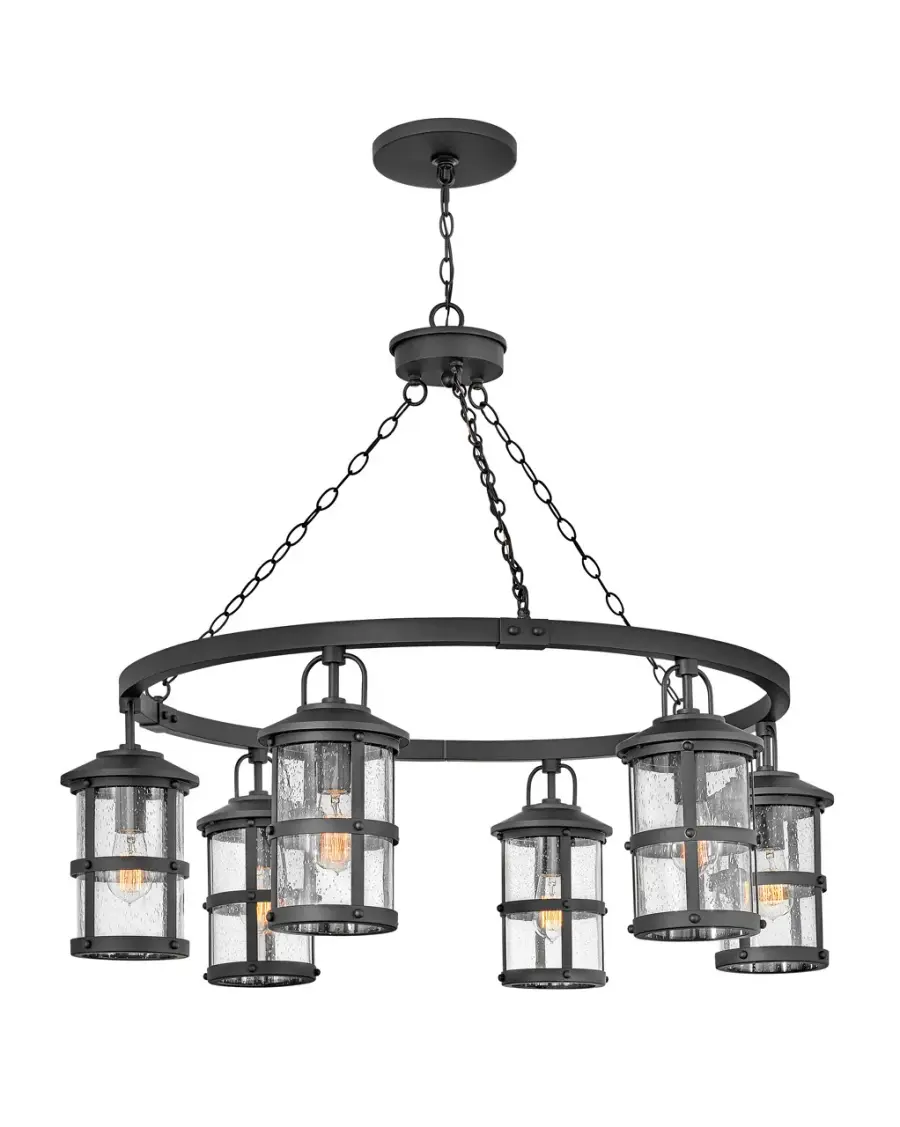 Lakehouse LED Chandelier in Black