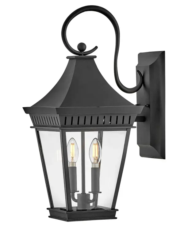 Chapel Hill brings early American charm to your exterior with its steep roof, angular lines, and clear glass panels. The wet-rated aluminum construction ensures durability, while integrated LED technology provides energy-efficient illumination with dimmable control.