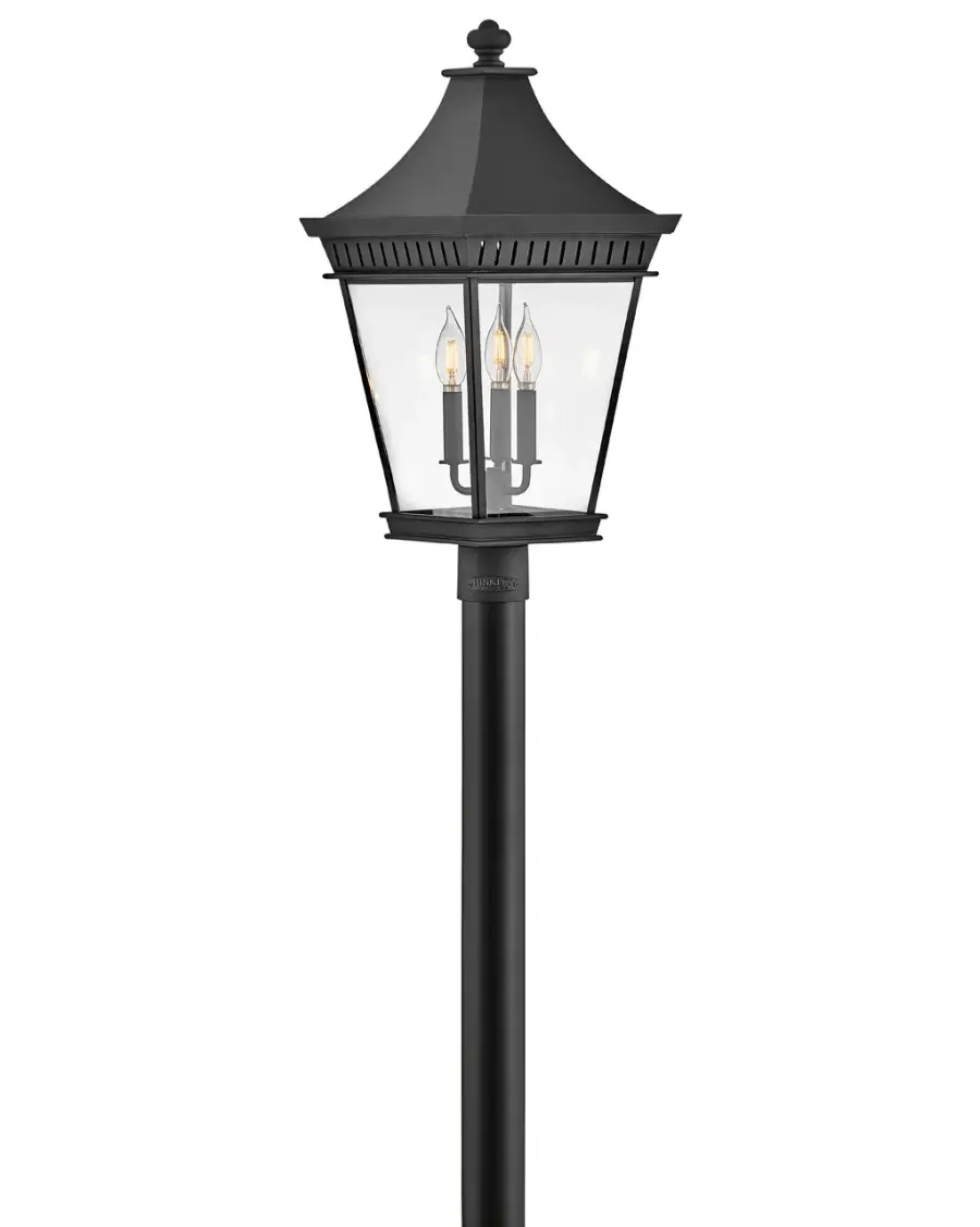 Chapel Hill LED Post Top or Pier Mount Lantern in Museum Black