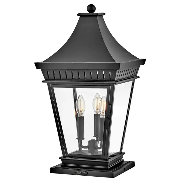 Chapel Hill LED Pier Mount in Museum Black