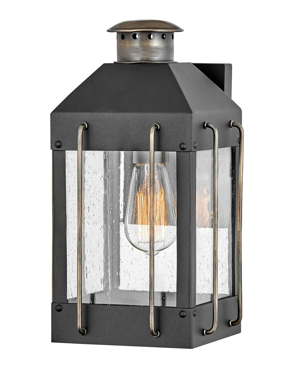 Fitzgerald LED Outdoor Wall Sconce in Textured Black
