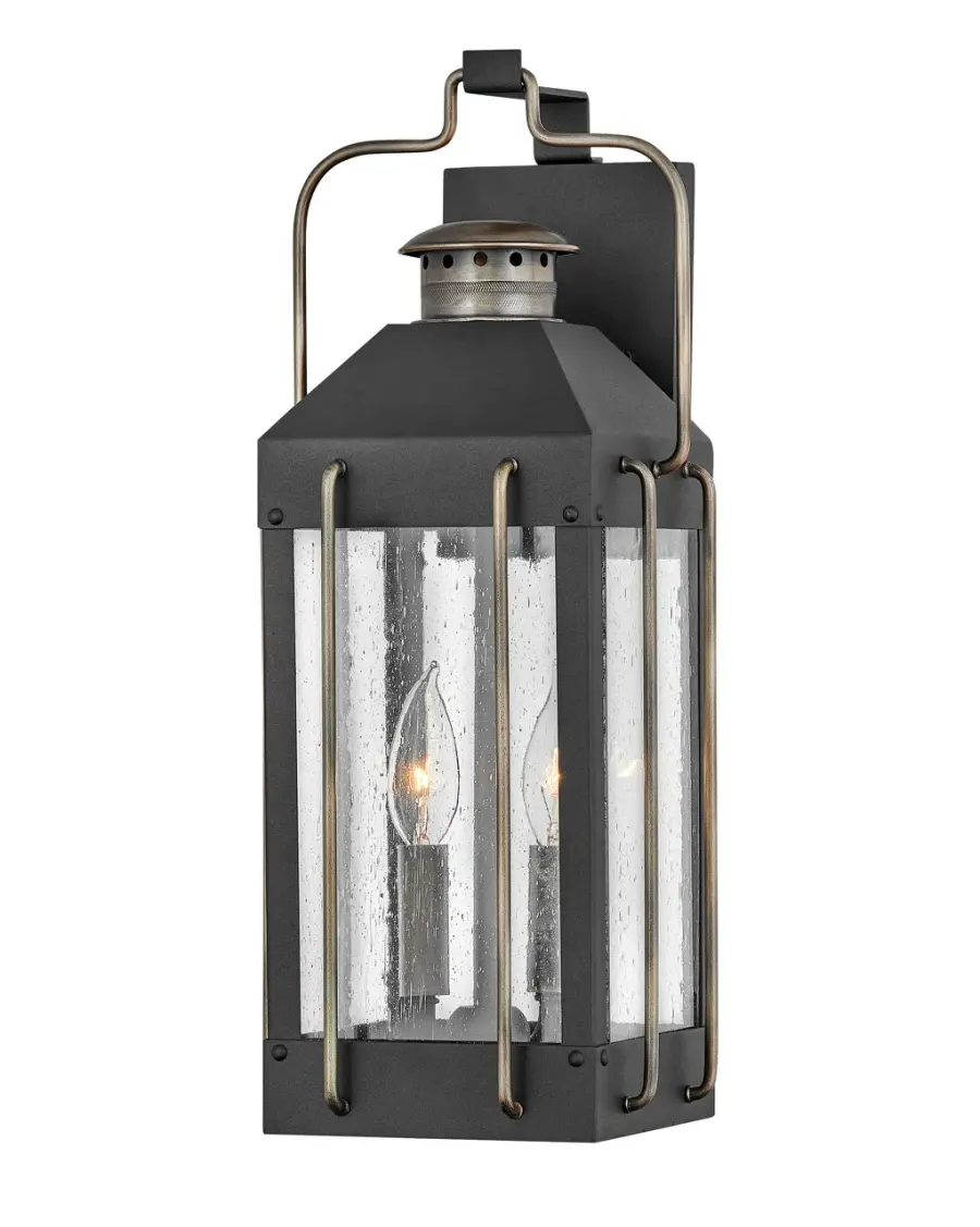 Fitzgerald LED Outdoor Wall Sconce in Textured Black