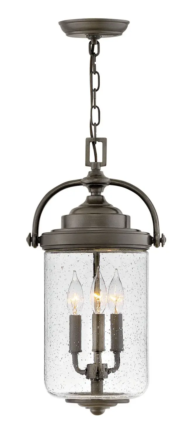 Willoughby LED Hanging Lantern in Oil Rubbed Bronze