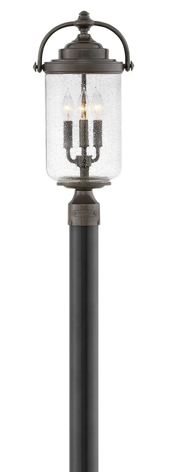 Willoughby LED Post Top or Pier Mount Lantern in Oil Rubbed Bronze