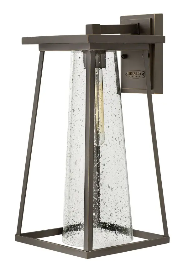 The Burke LED Wall Mount combines Arts and Crafts heritage with contemporary LED technology. Its solid aluminum construction and wet-rated design make it ideal for any outdoor application, while the oil rubbed bronze finish and clear seedy glass add warmth and character.