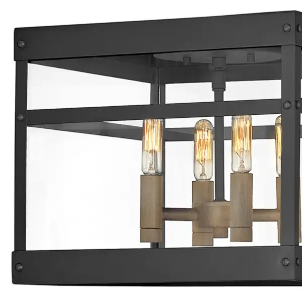 Porter LED Flush Mount in Black - Image 2