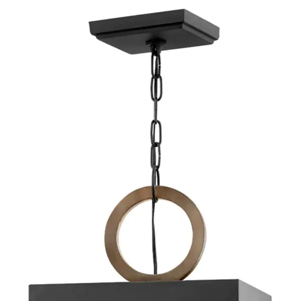 A fusion of chic styles makes Porter a design standout. Merging Modern Farmhouse, Industrial and Arts and Crafts elements, the fine rivet details and a sturdy hanger loop create a stunning and distinctive statement. - alternate view