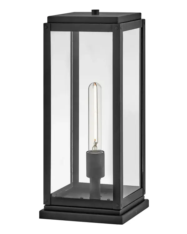 Max LED Outdoor Pier Mount in Black