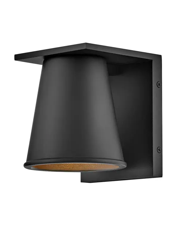 The Hans LED wall sconce delivers efficient, downward-focused lighting in a sleek, minimalist design. Its dark sky-friendly construction and wet-rated durability make it ideal for eco-conscious homeowners seeking modern outdoor lighting.