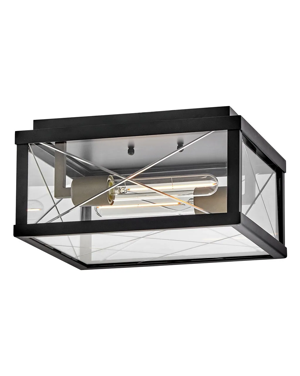 Monte LED Flush Mount in Black