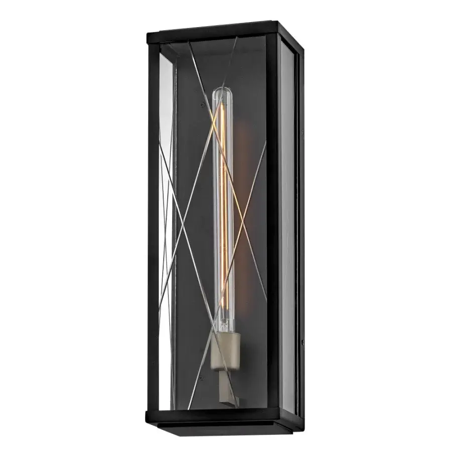 Monte LED Outdoor Wall Sconce in Black - Image 7