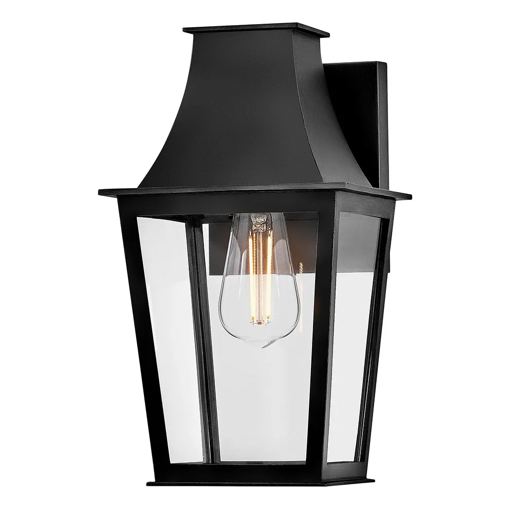 Georgetown LED Outdoor Wall Sconce in Black