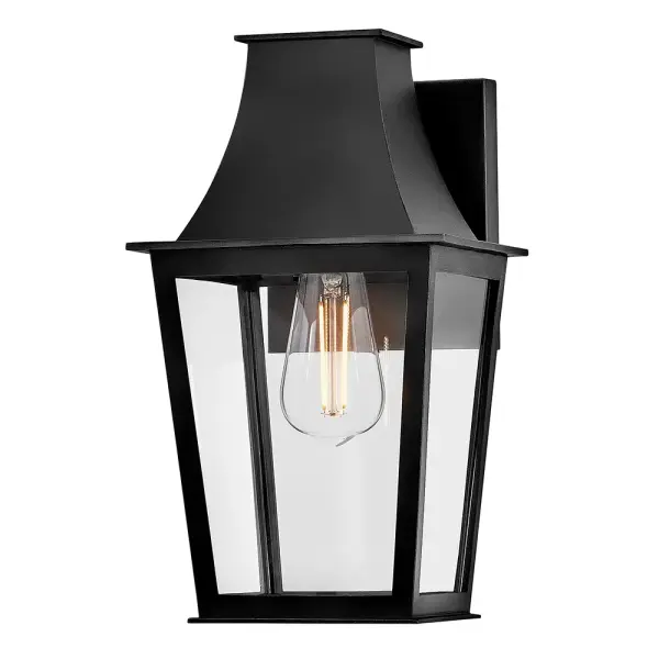 Georgetown LED Outdoor Wall Sconce in Black