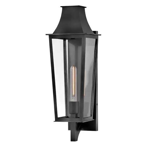 Georgetown LED Outdoor Wall Lantern in Black